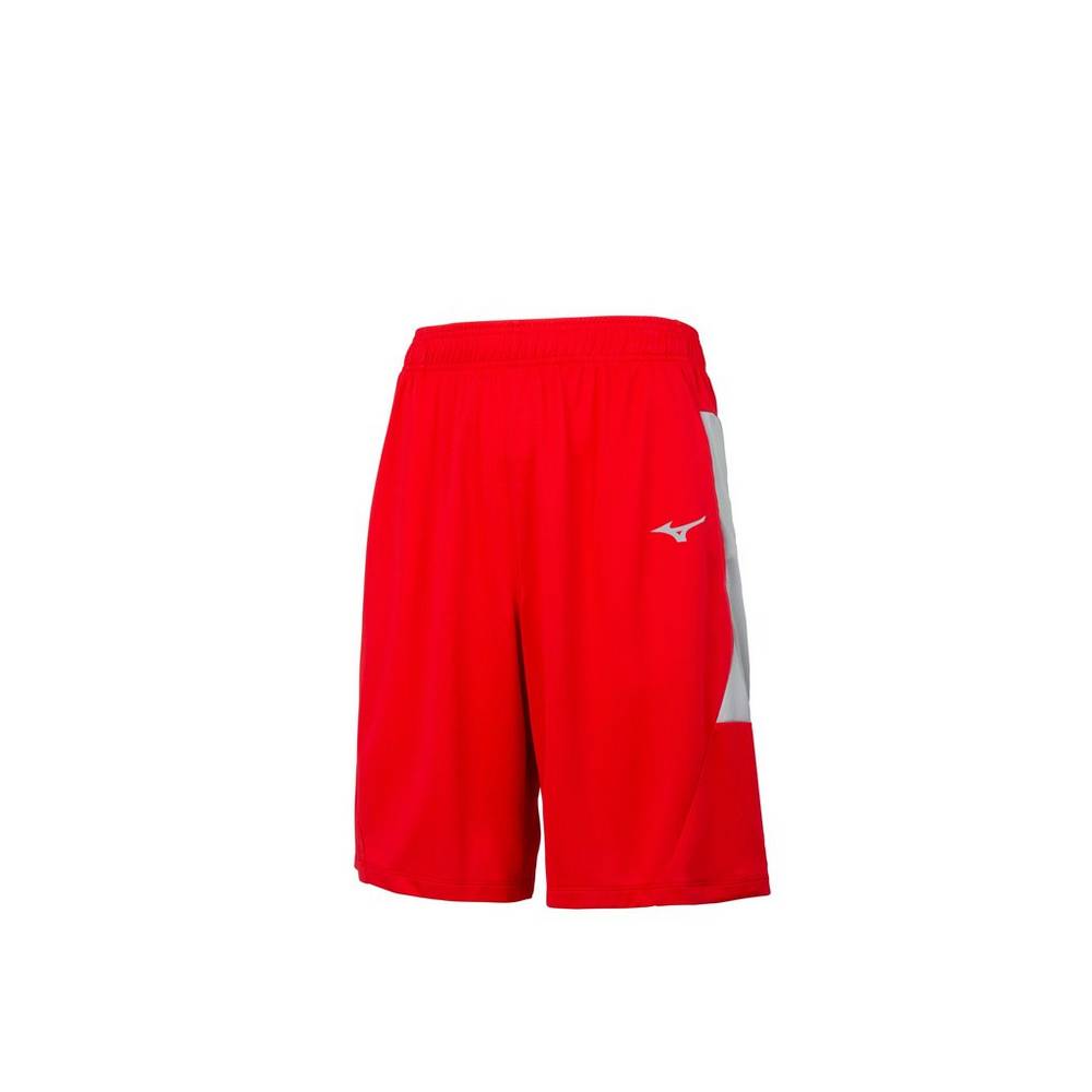 Panske Šortky Mizuno Aerolite Červené/Siva Vypredaj MCAR39254